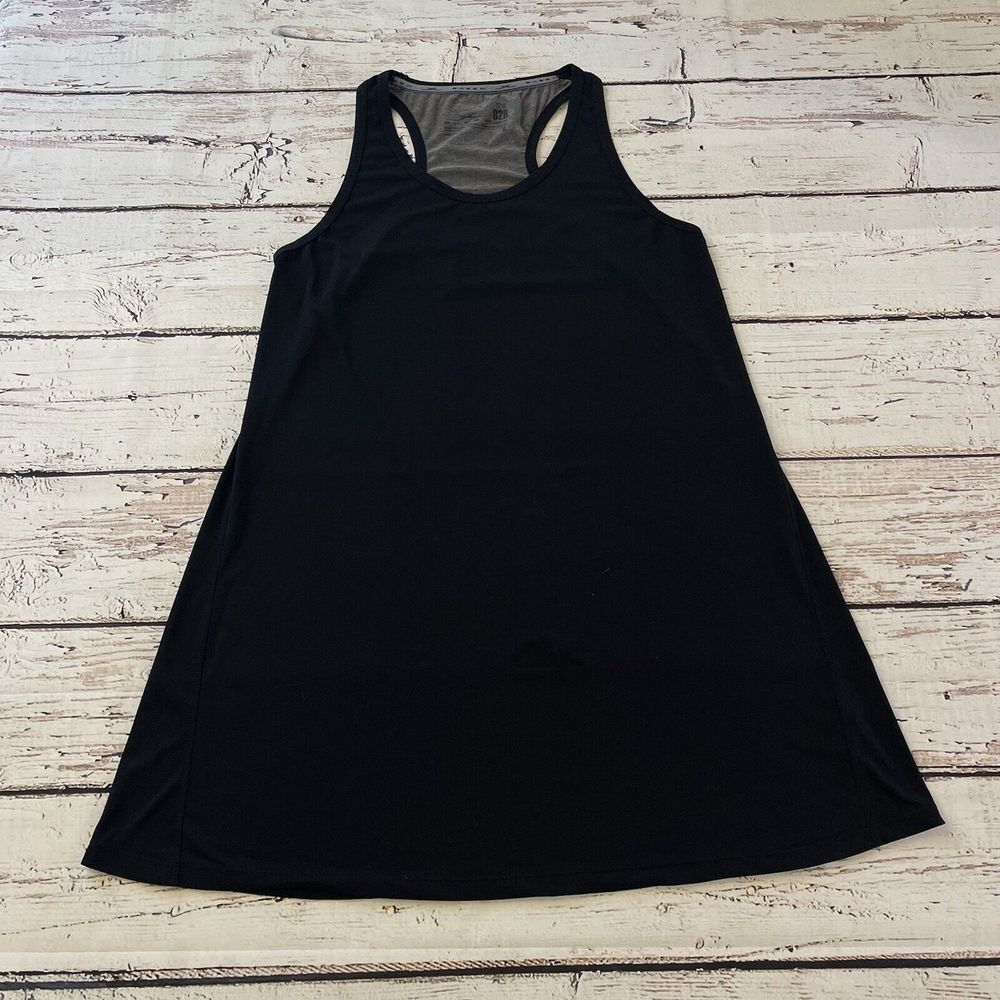 Sheex 828 Racer Flare Tank Dress Lounge Blac Women's Size XL Performance